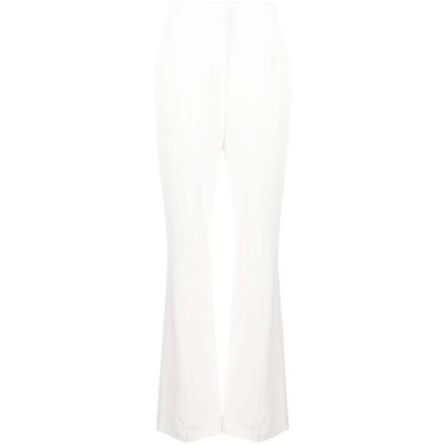 Witte broek met hoge taille en flare Alexander McQueen , White , Dames