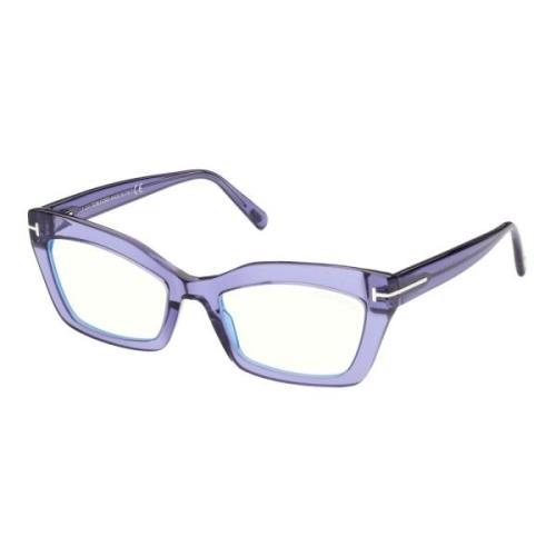Blauw Blok Brillenmontuur Tom Ford , Purple , Unisex