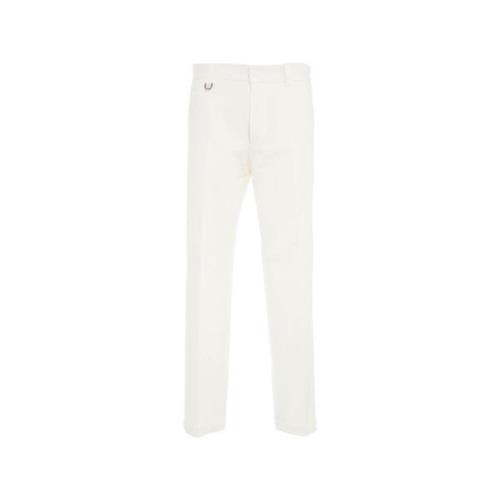 Witte Chino Broek voor Heren Paolo Pecora , White , Heren