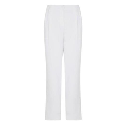 Witte broek met rechte pijpen Giorgio Armani , White , Dames