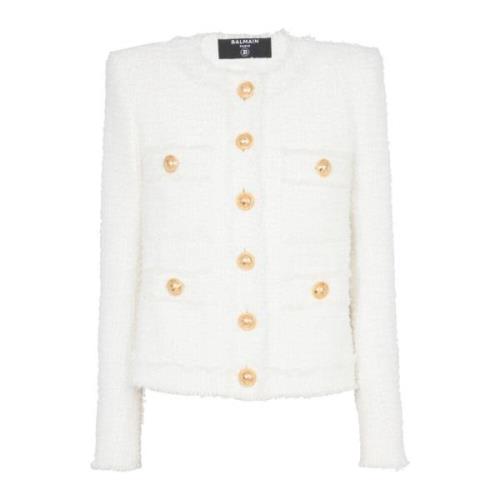 Tweed jasje Balmain , White , Dames