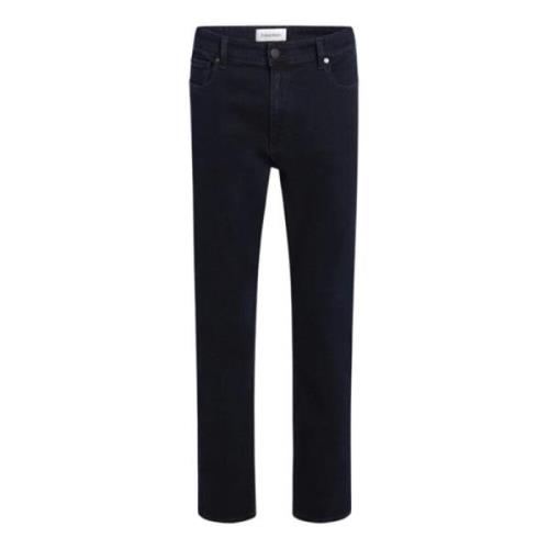 Zwarte heren jeans met ritssluiting Calvin Klein , Black , Heren