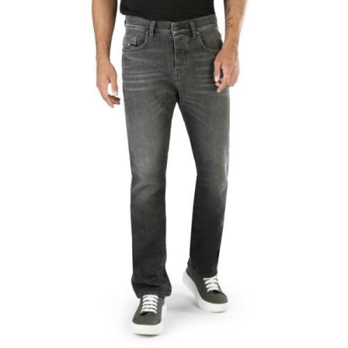 Heren Jeans met knoopsluiting en 5 zakken Diesel , Black , Heren