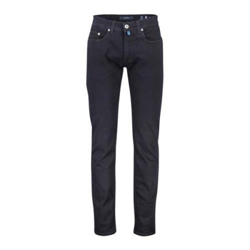 Donkerblauwe denim jeans Pierre Cardin , Blue , Heren