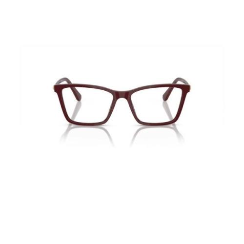 Elegante Burgundy Celluloid Frame met Lichtpunt Swarovski , Red , Unis...