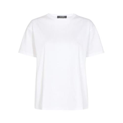 Witte Basis T-Shirt MOS Mosh , White , Dames