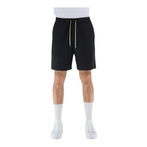 Casual Shorts Covert , Black , Heren