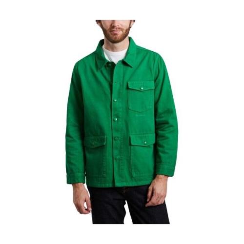 Jackets M.C.Overalls , Green , Heren