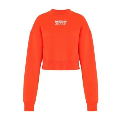 Stijlvolle Sweatshirt Moschino , Orange , Dames