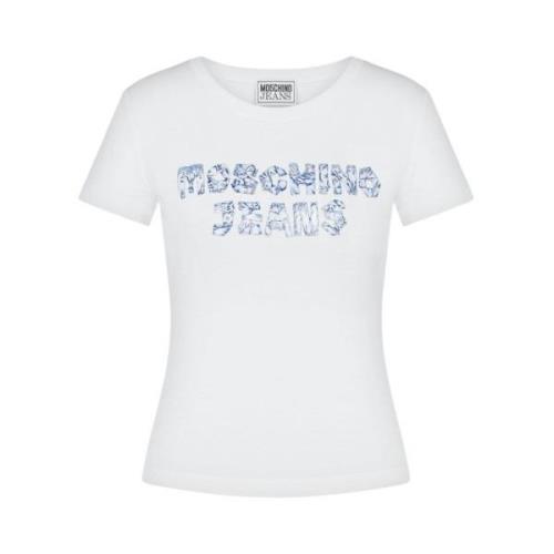 Stijlvolle T-shirt Moschino , White , Dames