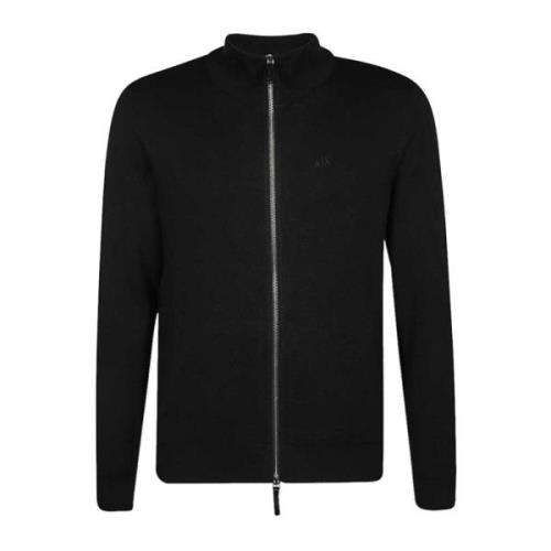 Heren Zwarte Cardigan Armani Exchange , Black , Heren