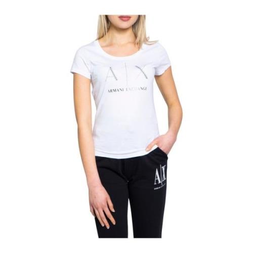 T-shirts print Armani Exchange , White , Dames