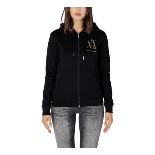 Zwarte Sweatshirt voor Dames Armani Exchange , Black , Dames