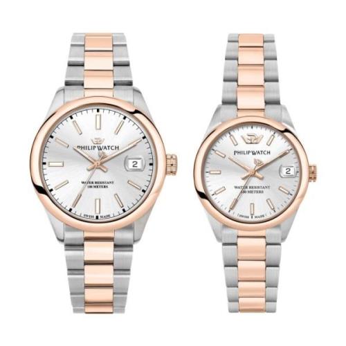 Caribe Stalen Horloge - Witte Wijzerplaat Philip Watch , Multicolor , ...