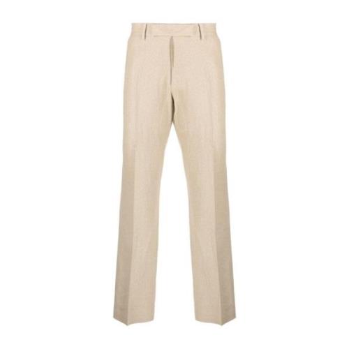 Beige Straight-Leg Broek Jacquemus , Beige , Heren