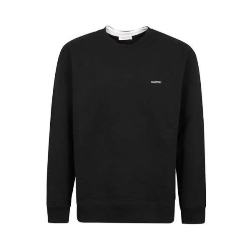 Zwarte Sweatshirt Valentino Garavani , Black , Heren