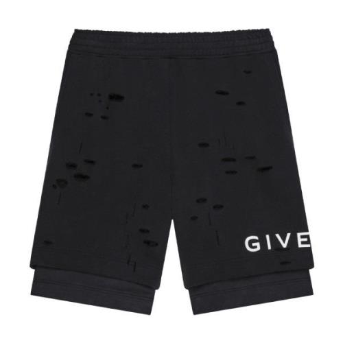 Bermuda Shorts met Vernietigd Effect Givenchy , Black , Heren