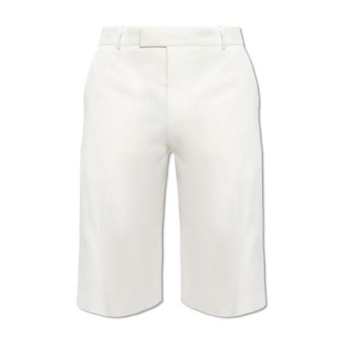 Katoenen shorts Alexander McQueen , White , Heren