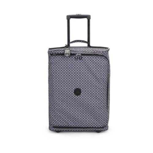 Stijlvolle 2-wiel stoffen trolley Kipling , Black , Unisex