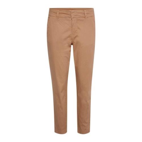 Casual Fit Sepia Tint Broek Part Two , Brown , Dames