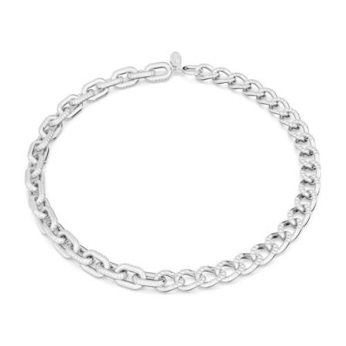 Dextera Ketting, Rhodium Plated Swarovski , Gray , Dames