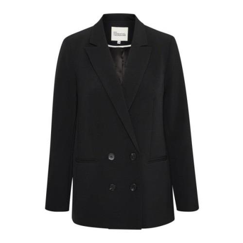 Getailleerde Blazer Jas in Zwart My Essential Wardrobe , Black , Dames