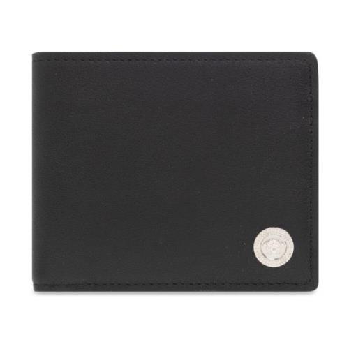 Bifold portemonnee met logo Versace , Black , Heren