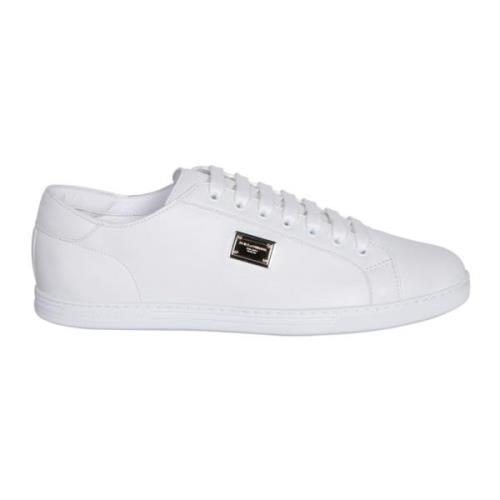 Witte Sneakers voor Modebewuste Mannen Dolce & Gabbana , White , Heren