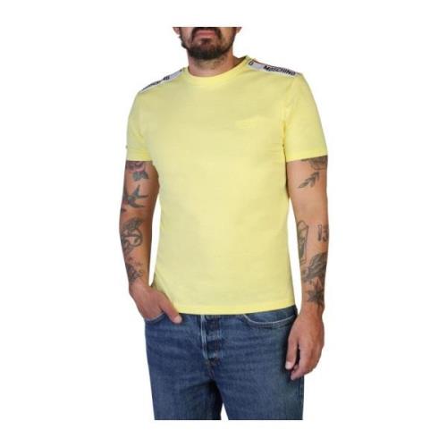 Heren Klassiek Logo T-Shirt Moschino , Yellow , Heren