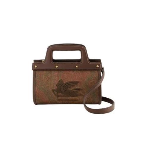 Leather shoulder-bags Etro , Brown , Dames