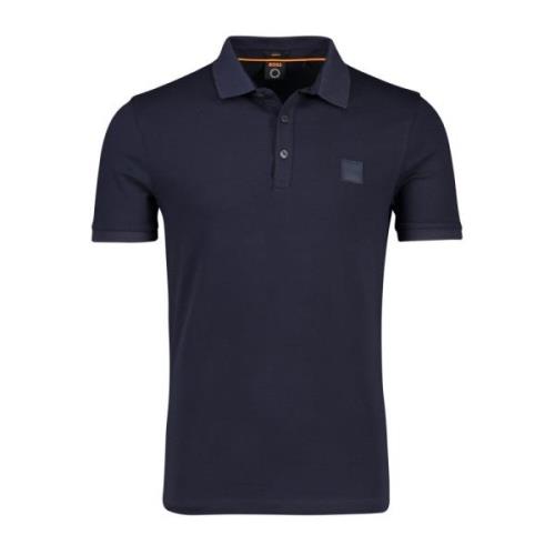 Zwarte polo met korte mouw Hugo Boss , Black , Heren