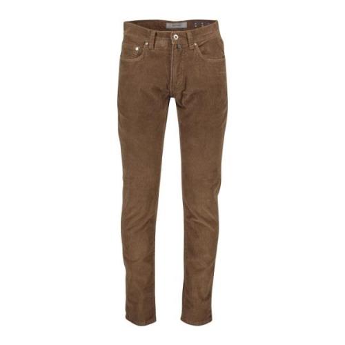Bruine Jeans 5-Pocket Model Pierre Cardin , Brown , Heren