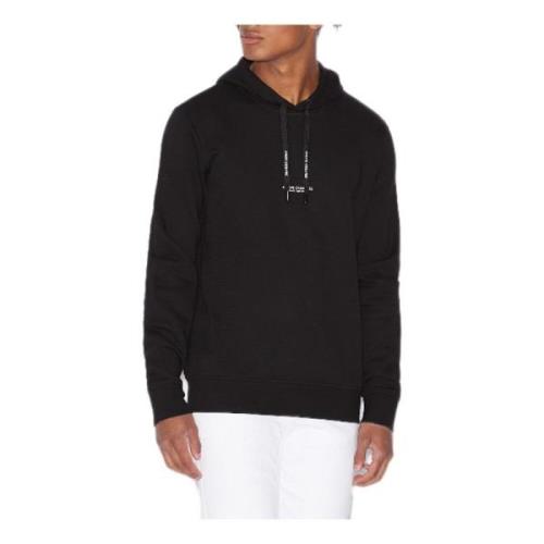 Gedrukte hoodie voor heren Armani Exchange , Black , Heren