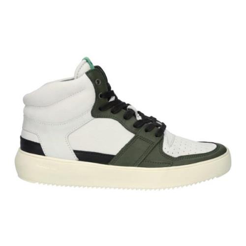Urban High-Top Sneaker - Off White Green Blackstone , White , Heren
