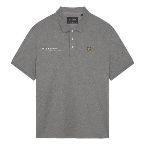 Gecoördineerd Print Polo Shirt Lyle & Scott , Gray , Heren