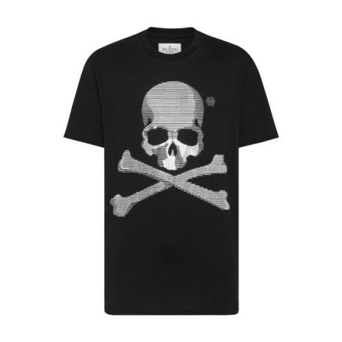 Stijlvolle T-shirts voor Mannen en Vrouwen Philipp Plein , Black , Her...