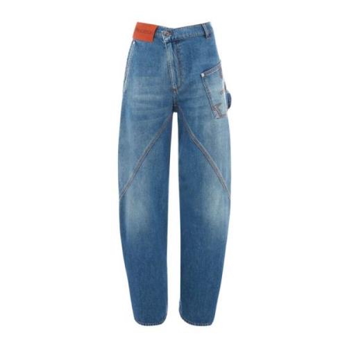 Lichtblauwe Twisted Workwear Jeans JW Anderson , Blue , Heren