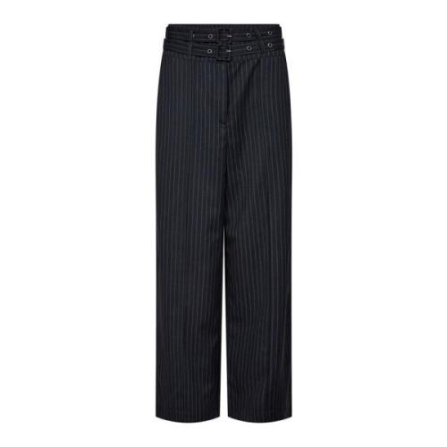 Bluecc Pin Pant Broek Navy Co'Couture , Blue , Dames