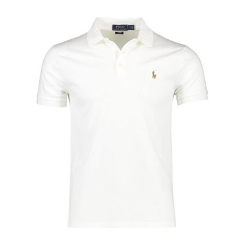 Witte Polo T-shirt met Korte Mouwen Ralph Lauren , White , Heren