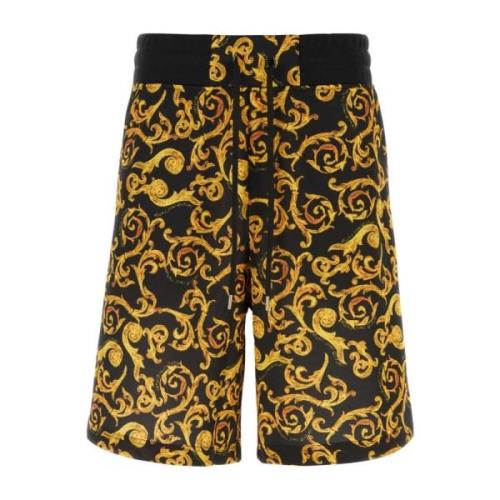 Gedrukte Bermuda Shorts Versace Jeans Couture , Yellow , Heren