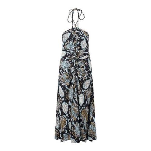 Midi jurk met slangenprint Proenza Schouler , Multicolor , Dames