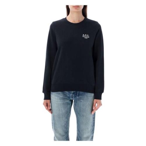 Zwarte Crew Neck Sweatshirt A.p.c. , Black , Dames