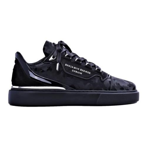 Zwarte Sneakers - Regular Fit Benjamin Berner , Black , Heren