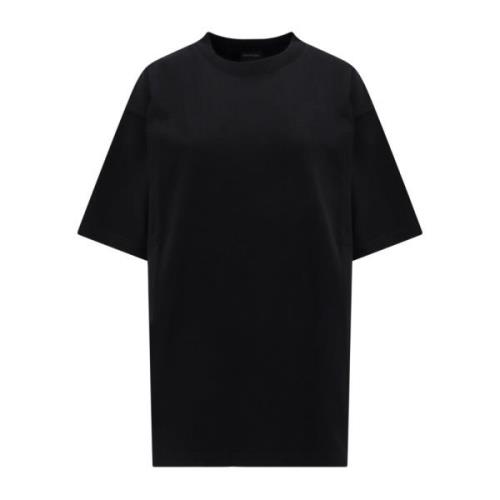 T-shirt met strass steentjes achterlogo Balenciaga , Black , Dames