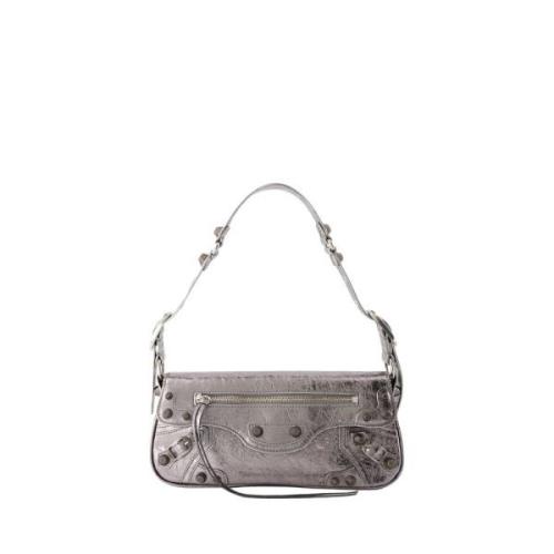 Zilveren Lamsskin Schoudertas Balenciaga , Gray , Dames