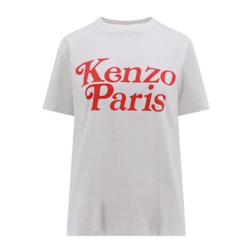 Wijdvallend Katoenen T-Shirt Kenzo , White , Dames