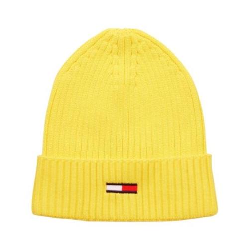 Muts- tjm vlag rib beanie Tommy Jeans , Yellow , Heren