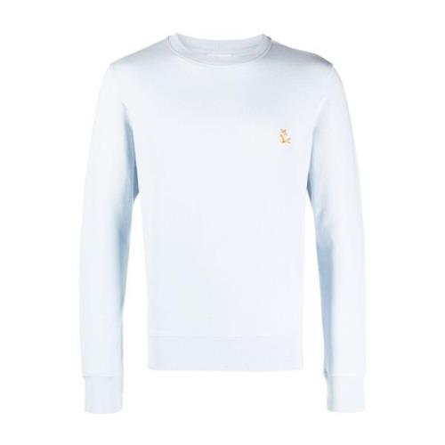 Blauwe Chillax Fox Sweater Maison Kitsuné , Blue , Heren