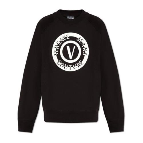 Oversized sweatshirt Versace Jeans Couture , Black , Heren