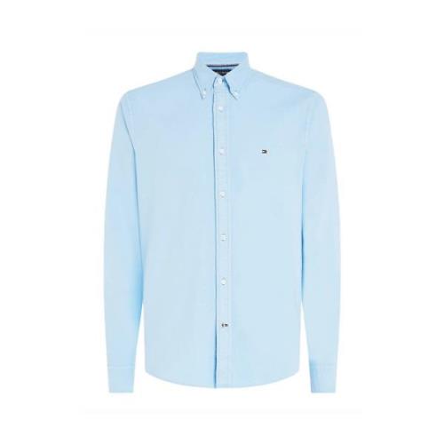 Klassiek Lichtblauw Overhemd Tommy Hilfiger , Blue , Heren